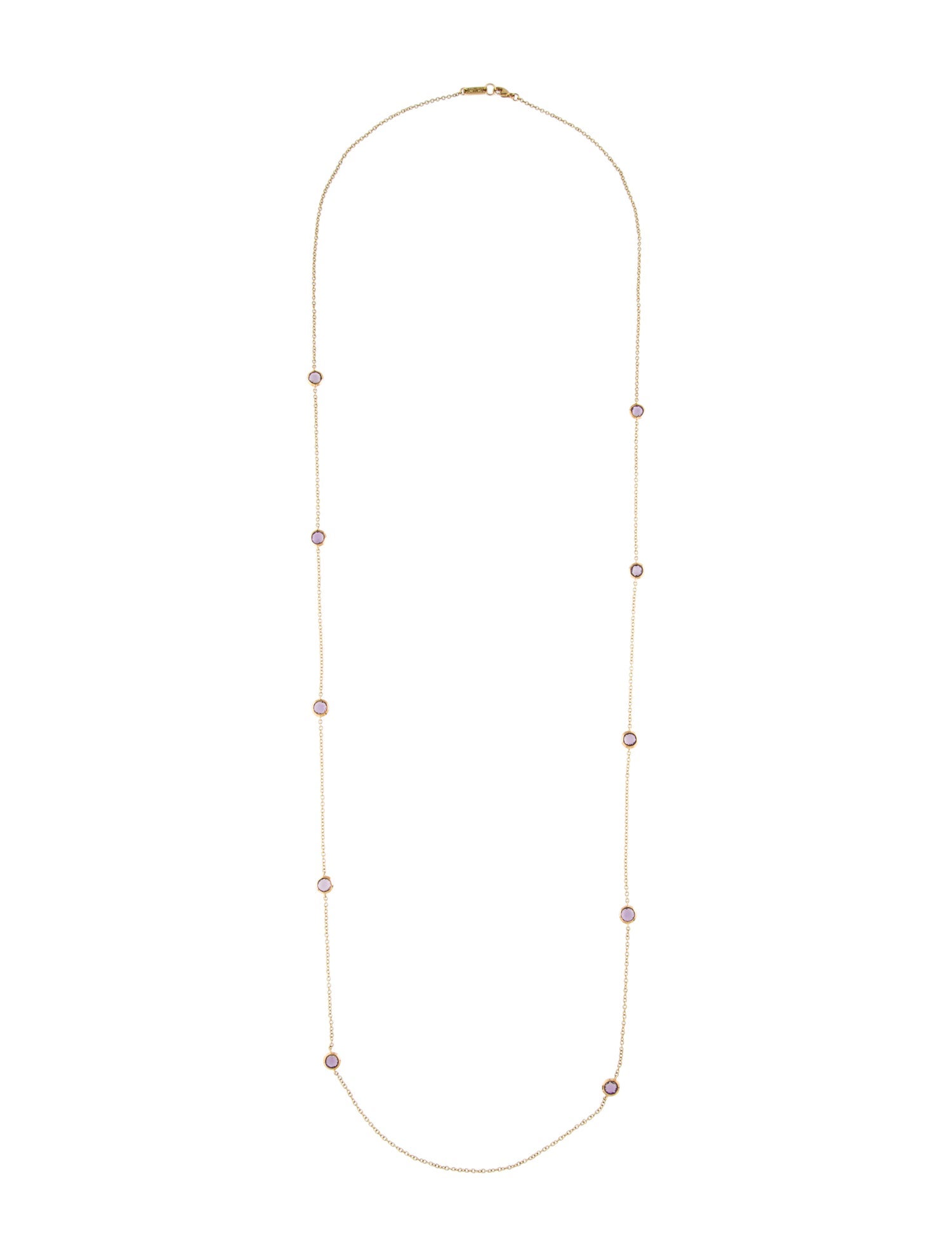 Ippolita 18K Amethyst Station Necklace
