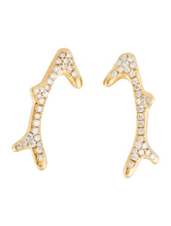 Ippolita 18K Diamond Coral Reef Stud Earrings