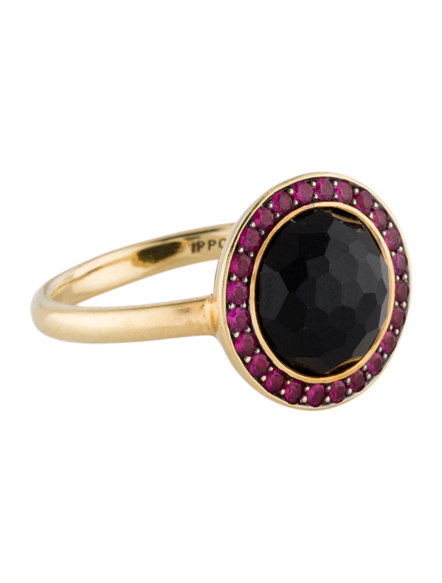 Ippolita 18K Onyx & Ruby Lollipop Cocktail Ring
