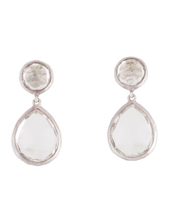 Ippolita Quartz 2-Stone Snowman Drop Earrings