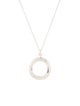 Ippolita Diamond Wave Circle Pendant Necklace