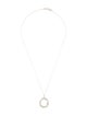 Ippolita Diamond Wave Circle Pendant Necklace
