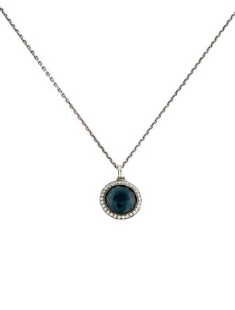 Ippolita Topaz & Diamond Mini Pendant Necklace
