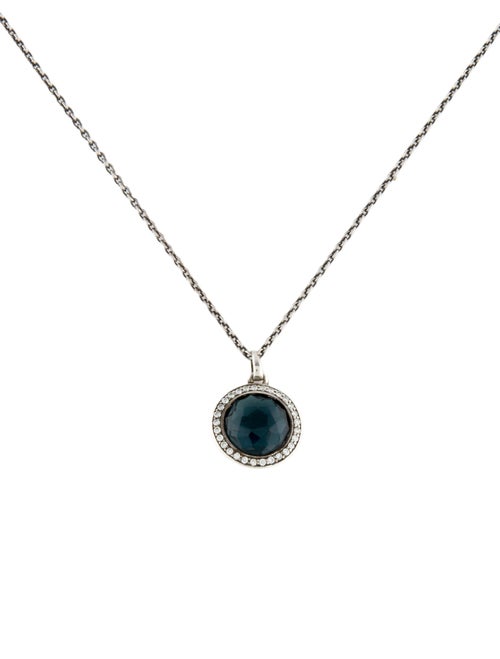 Ippolita Topaz & Diamond Mini Pendant Necklace