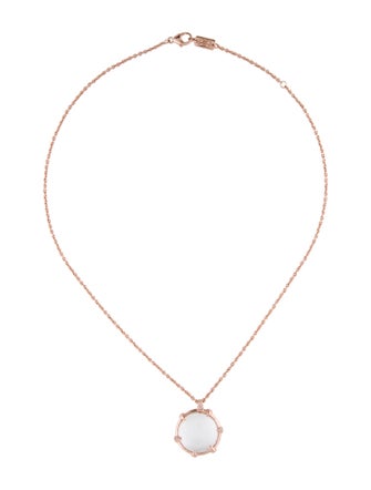 Ippolita Quartz & Diamond Rosé Pendant Necklace