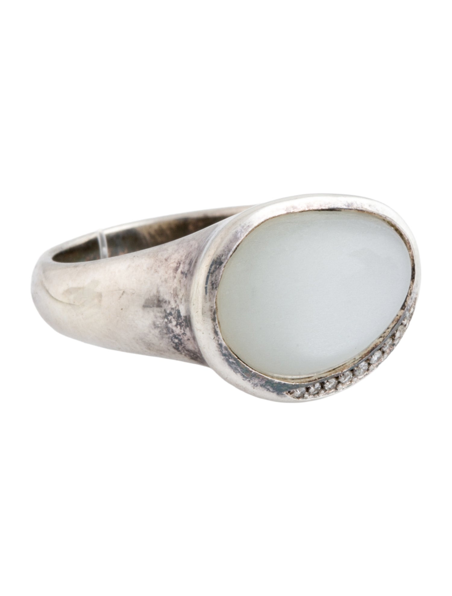 Ippolita Moonstone & Diamond Ring