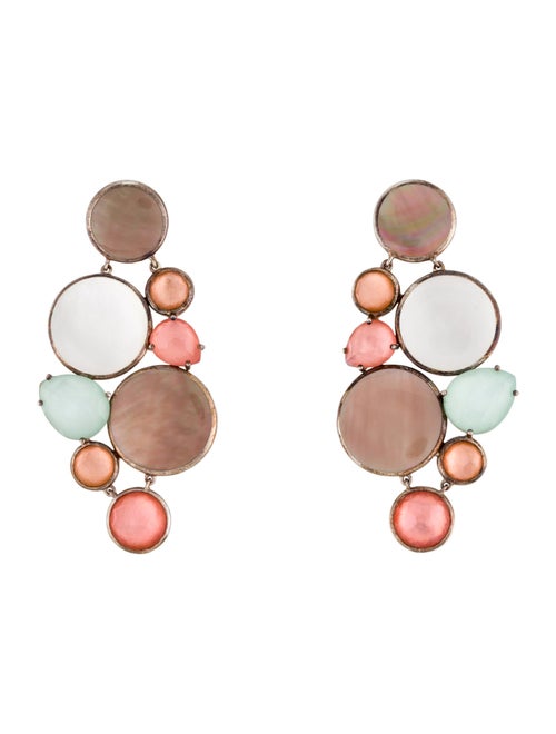 Ippolita Quartz & Mother Of Pearl Cluster Drop Earrings