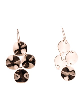 Ippolita Rosé Wavy Disc Cascade Earrings