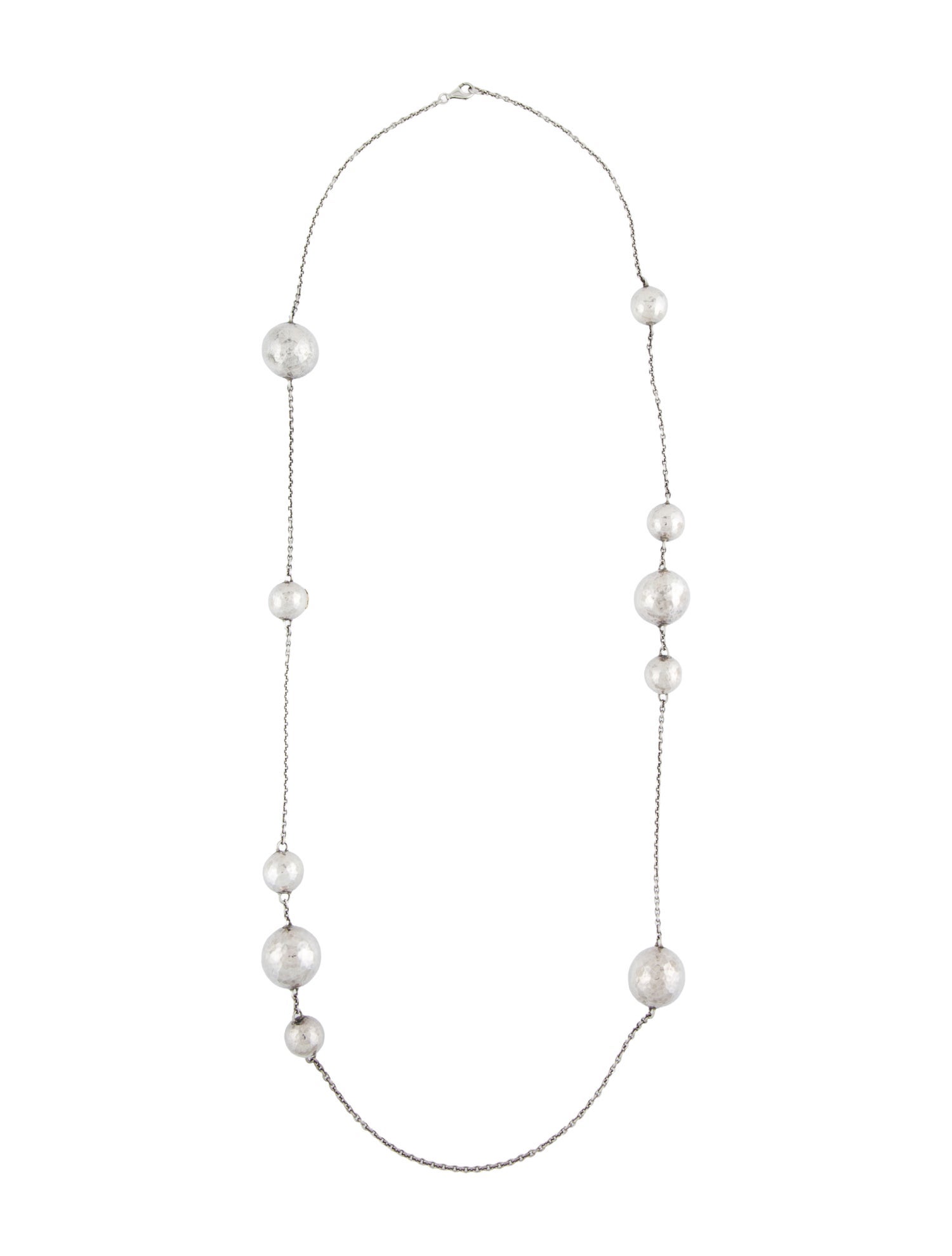 Ippolita Hammered Ball Station Necklace