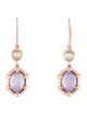 Ippolita Rose Sugar Kissed Amethyst & Quartz Drop Earrings
