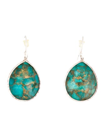 Ippolita Composite Turquoise & Quartz Doublet Teardrop Earrings”