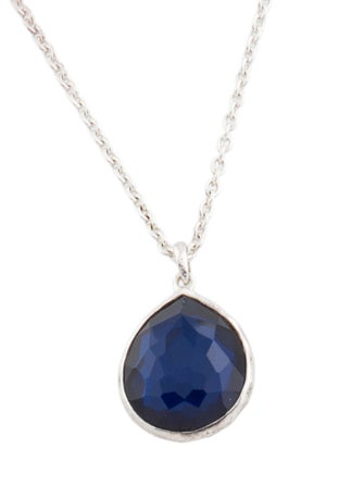 Ippolita Quartz & Hermatine Mini Teardrop Pendant Necklace