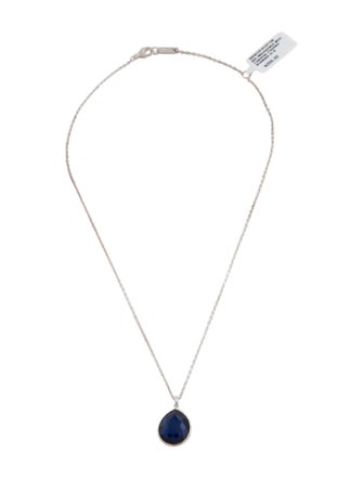 Ippolita Quartz & Hermatine Mini Teardrop Pendant Necklace