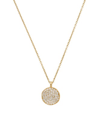 Ippolita 18K Diamond Small Flower Pendant Necklace