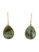 Ippolita 18K Rutilated Quartz & Turquoise Doublet Drop Earrings