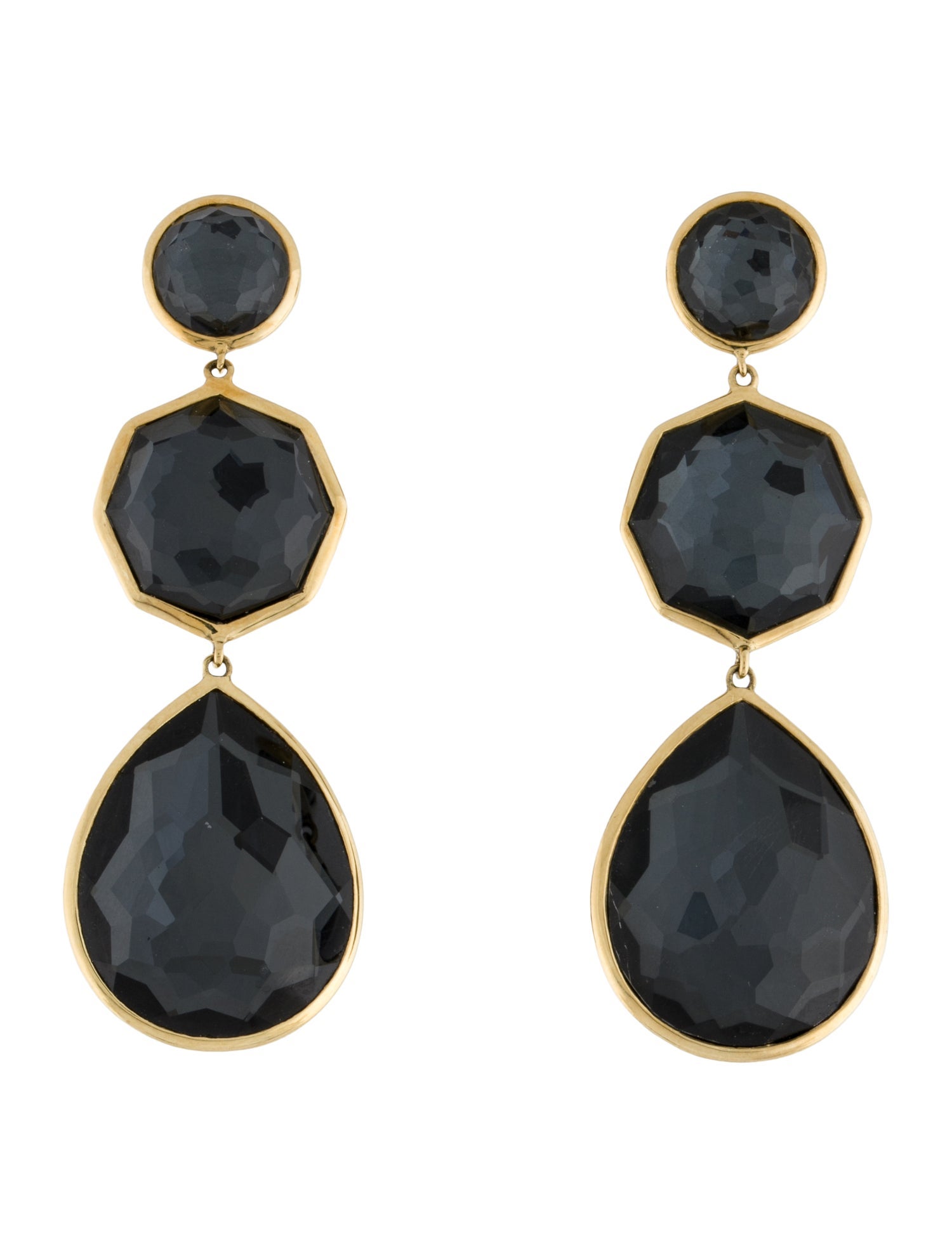 Ippolita 18K Quartz & Hematite Doublet Crazy 8's Drop Earrings