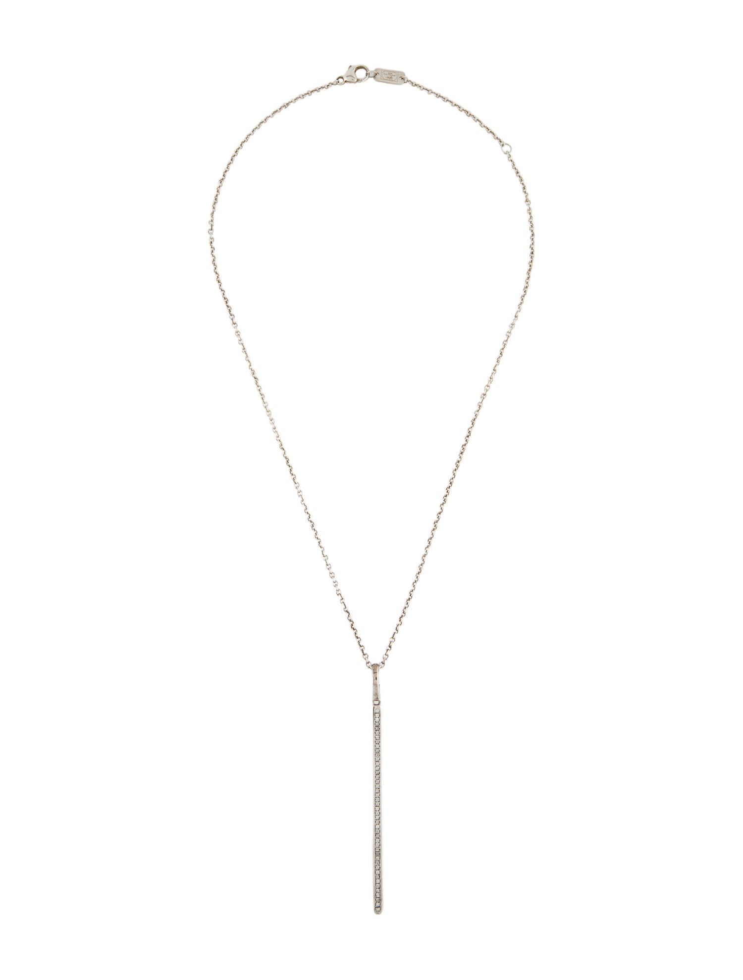 Ippolita Diamond Bar Pendant Necklace