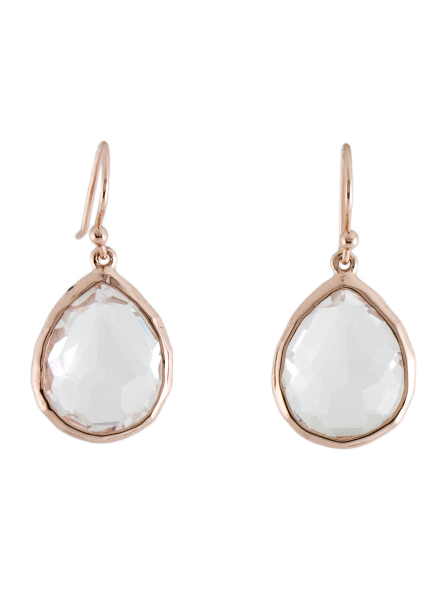 Ippolita Quartz Rose Teardrop Earrings