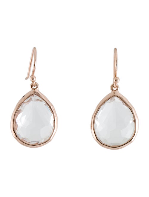 Ippolita Quartz Rose Teardrop Earrings