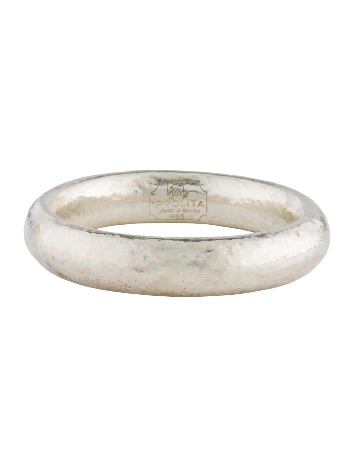 Ippolita Hammered Wide Bangle Bracelet