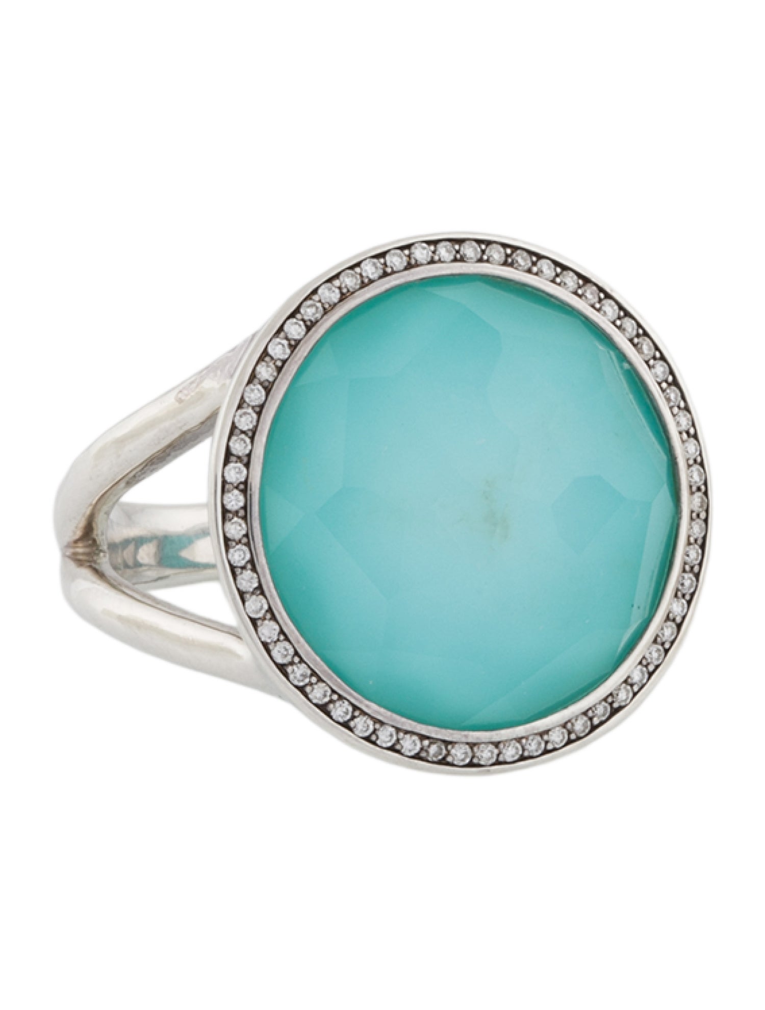 Ippolita Turquoise, Quartz & Diamond Lollipop Cocktail Ring