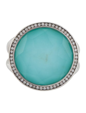 Ippolita Turquoise, Quartz & Diamond Lollipop Cocktail Ring