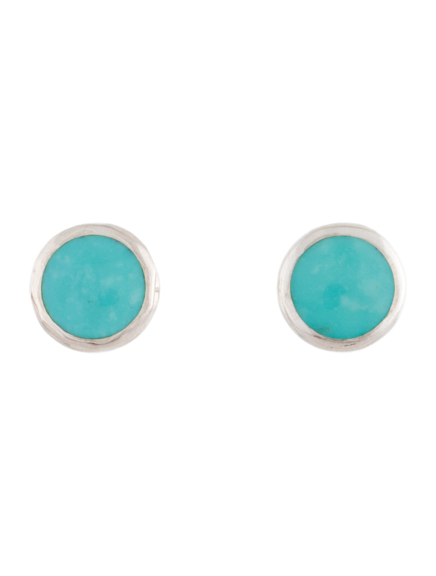 Ippolita Turquoise Small Flat Stud Earrings