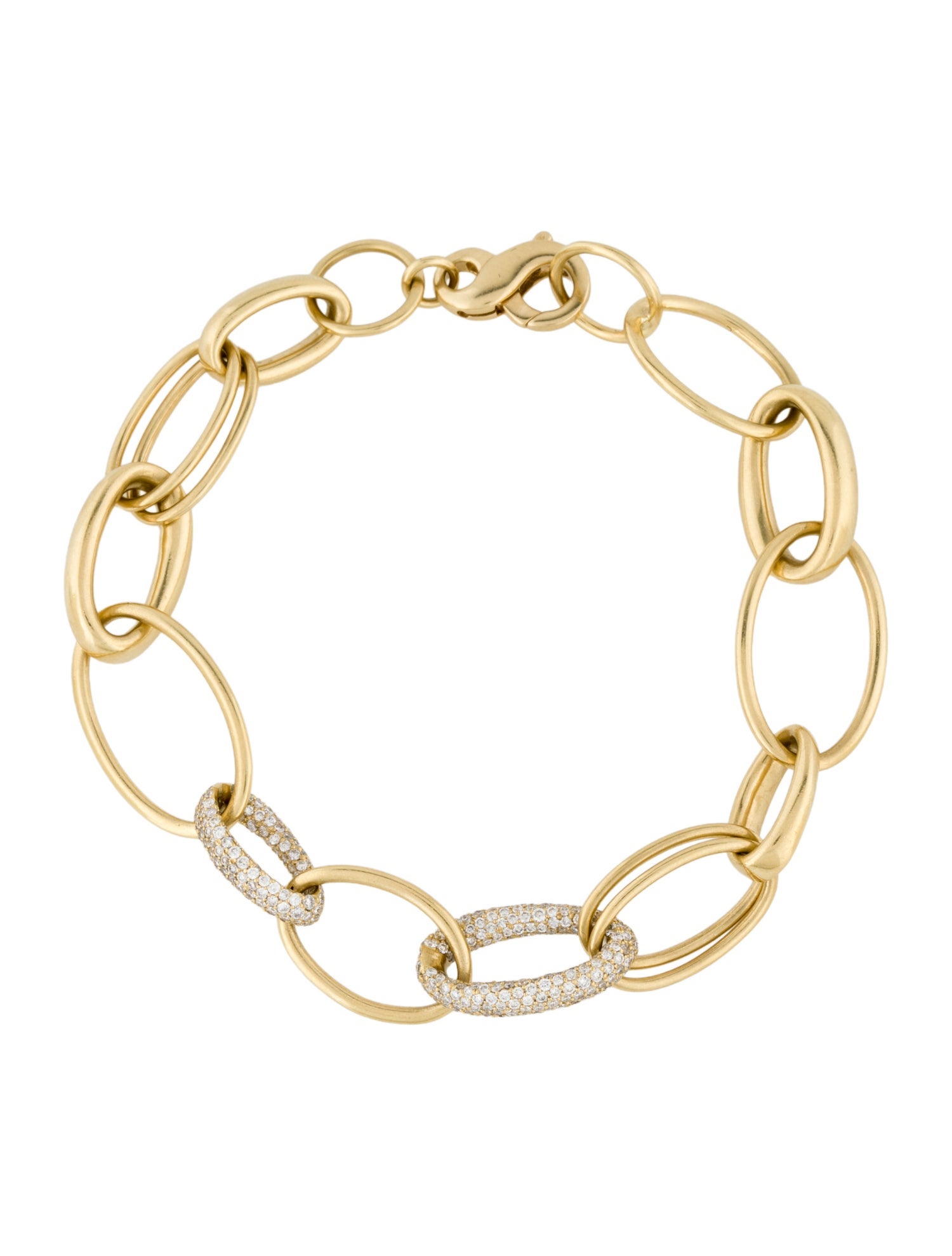 Ippolita 18K 2.10ctw Diamond Stardust Link Bracelet