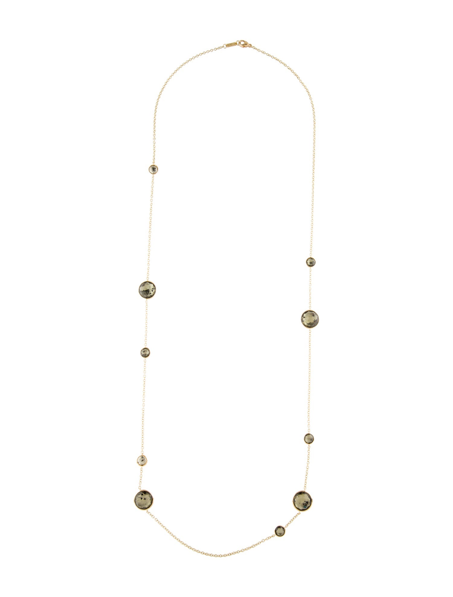Ippolita 18K Quartz & Pyrite Doublet Station Necklace