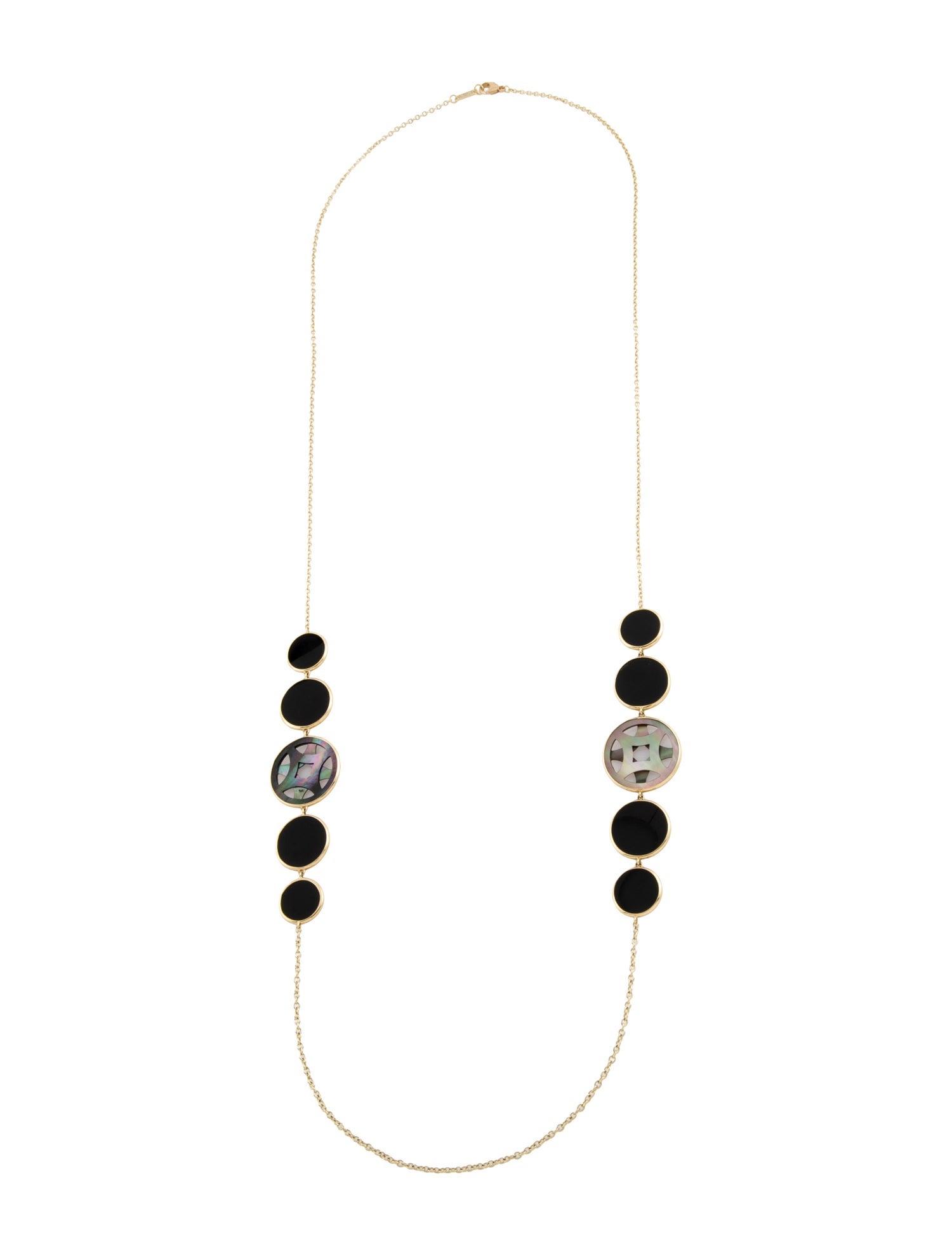 Ippolita 18K Mother of Pearl & Onyx Phantom Station Necklace