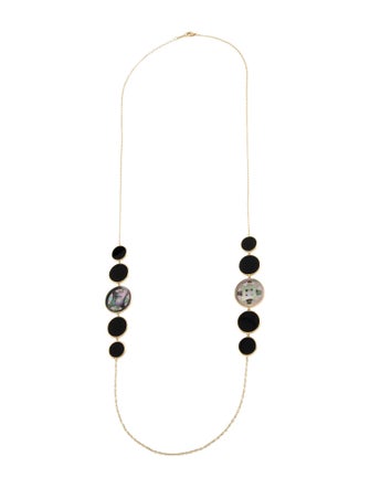 Ippolita 18K Mother of Pearl & Onyx Phantom Station Necklace