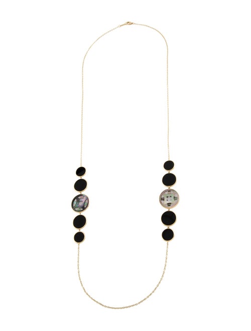 Ippolita 18K Mother of Pearl & Onyx Phantom Station Necklace