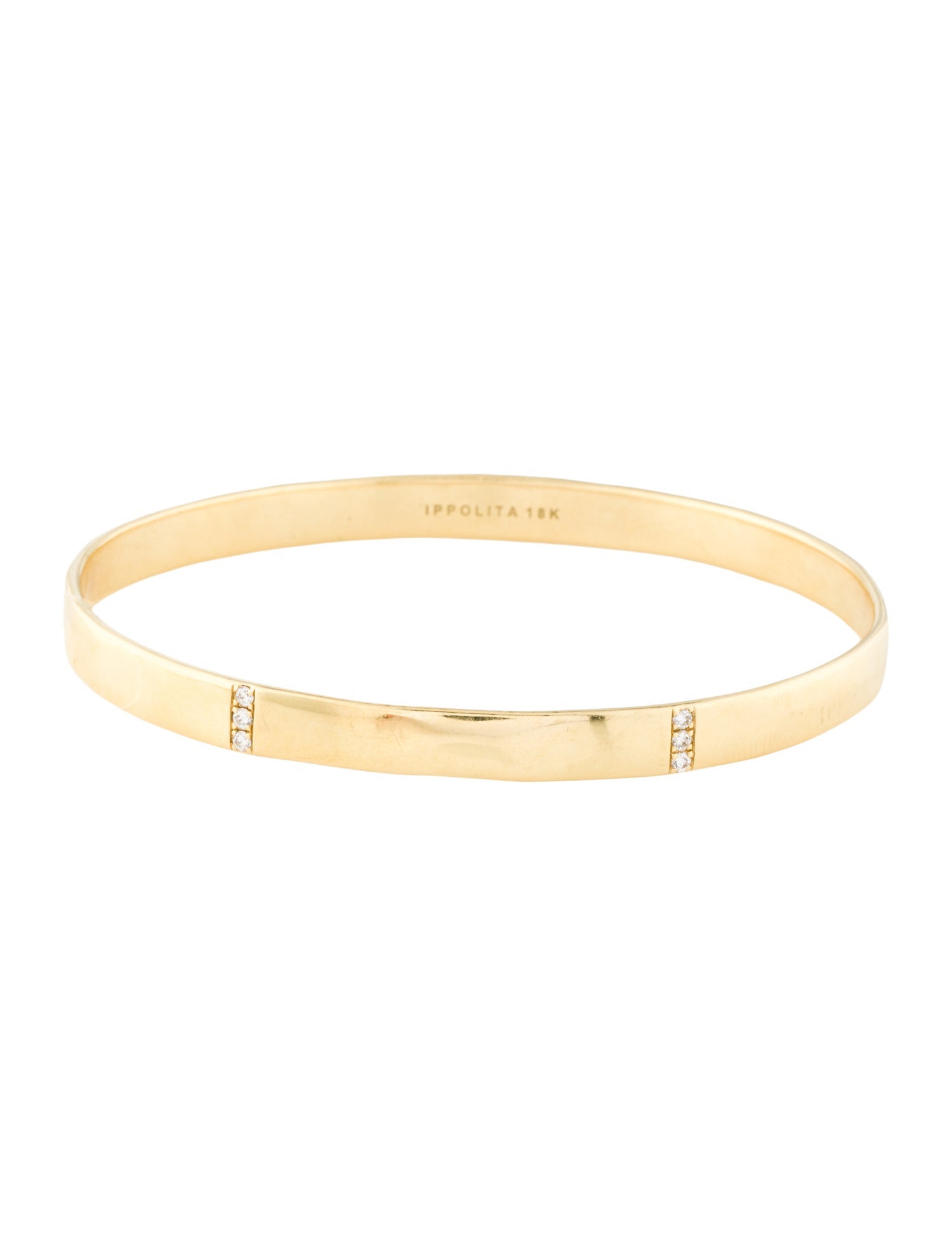 Ippolita 18K Diamond Glamazon Bangle Bracelet