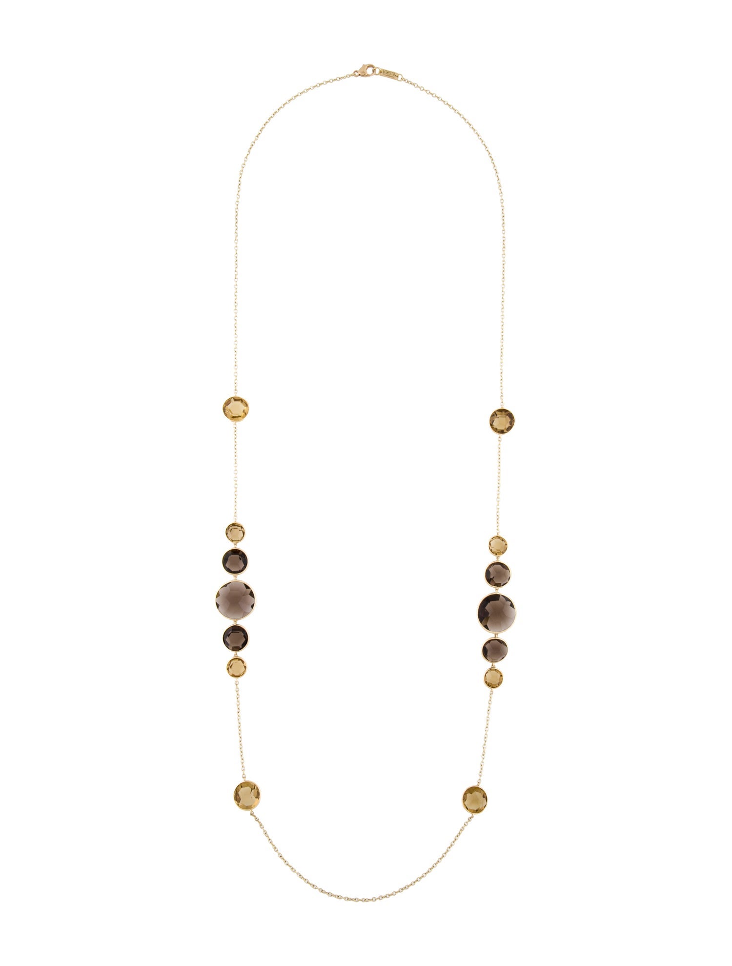 Ippolita 18K Citrine & Smoky Quartz Gemma Station Necklace