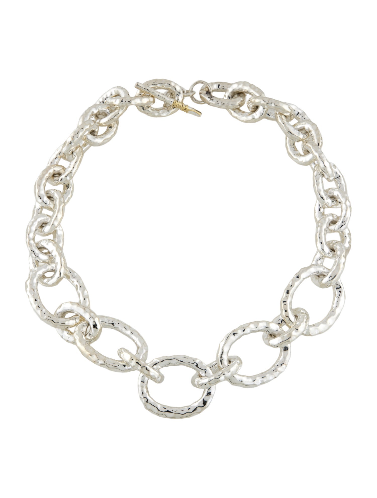 Ippolita Classico Hammered Bastille Chunky Link Necklace