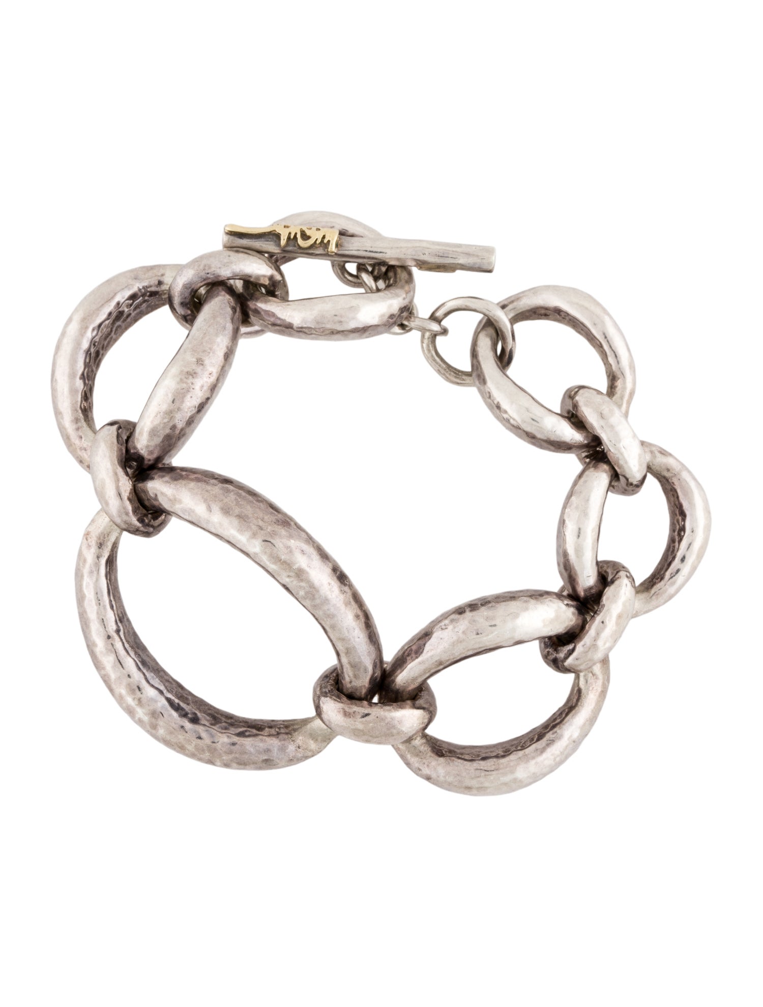 Ippolita Hammered Oval Link Bracelet