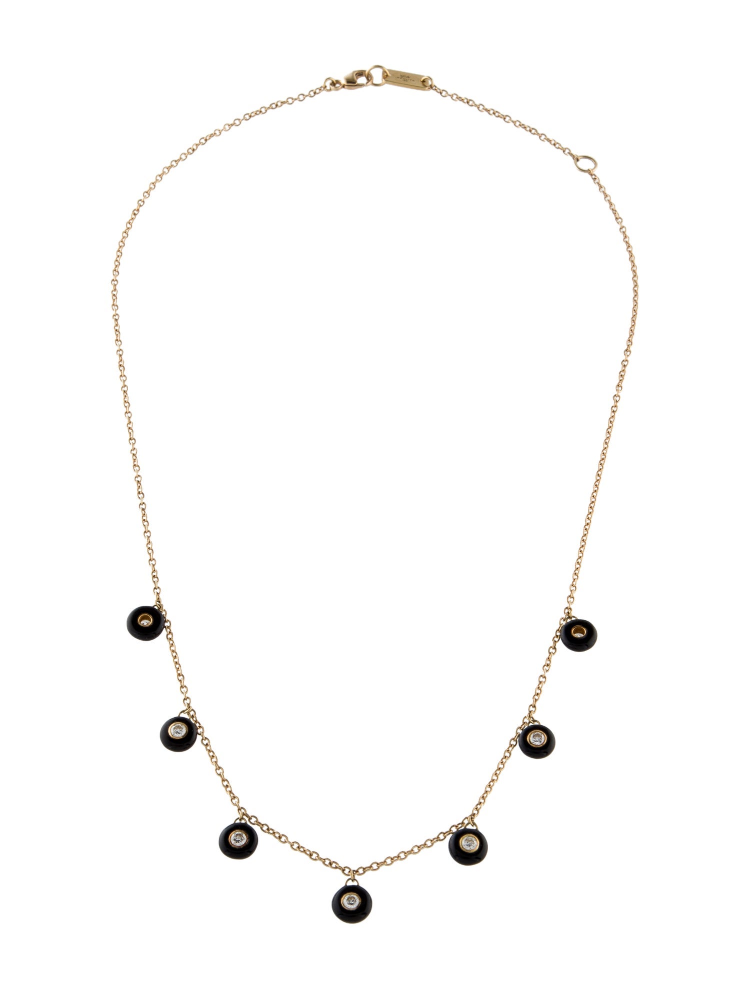 Ippolita 18K Diamond & Ceramic Station Necklace