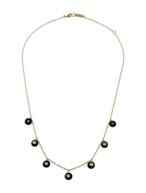Ippolita 18K Diamond & Ceramic Station Necklace