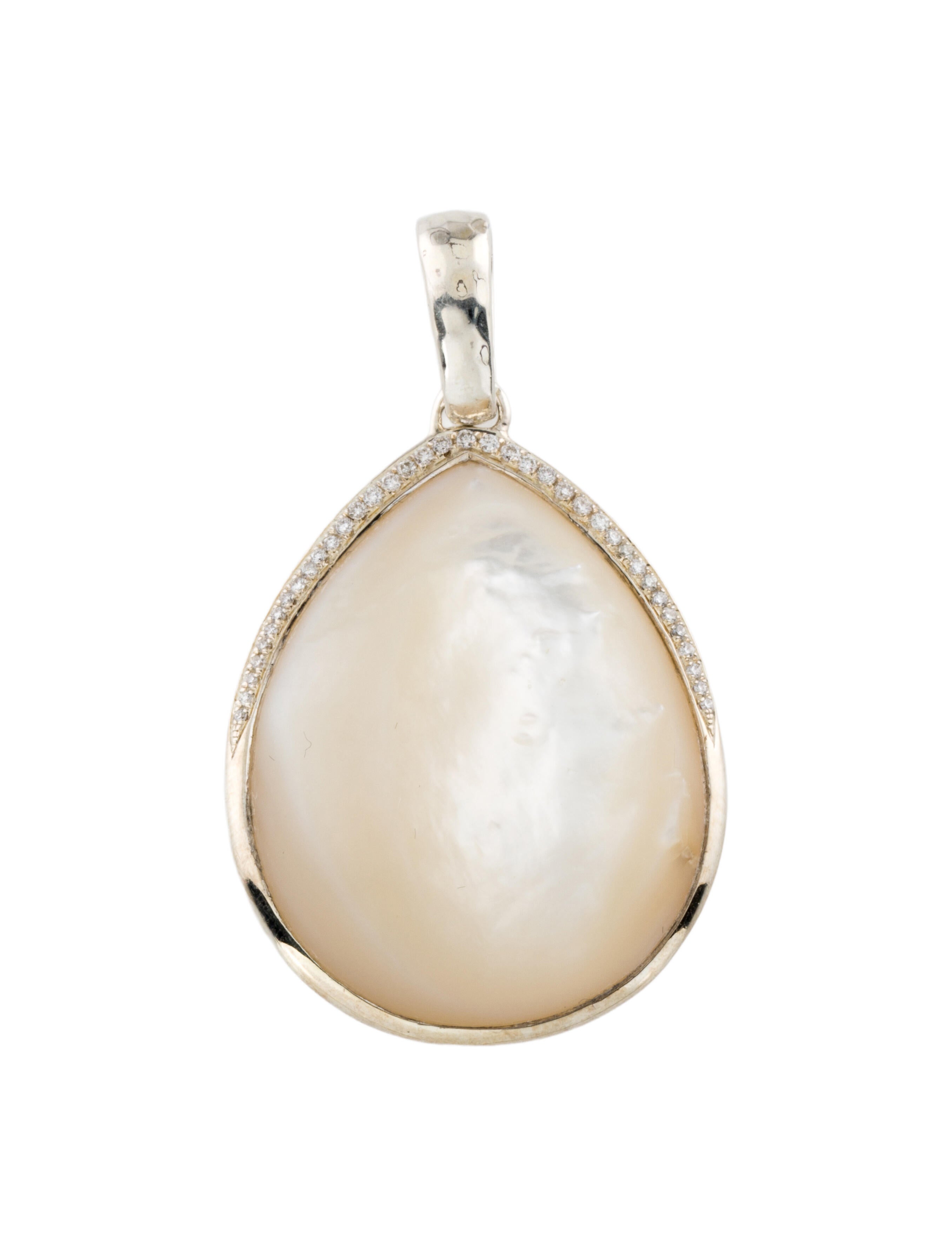 Ippolita Mother of Pearl & Diamond Enhancer Pendant