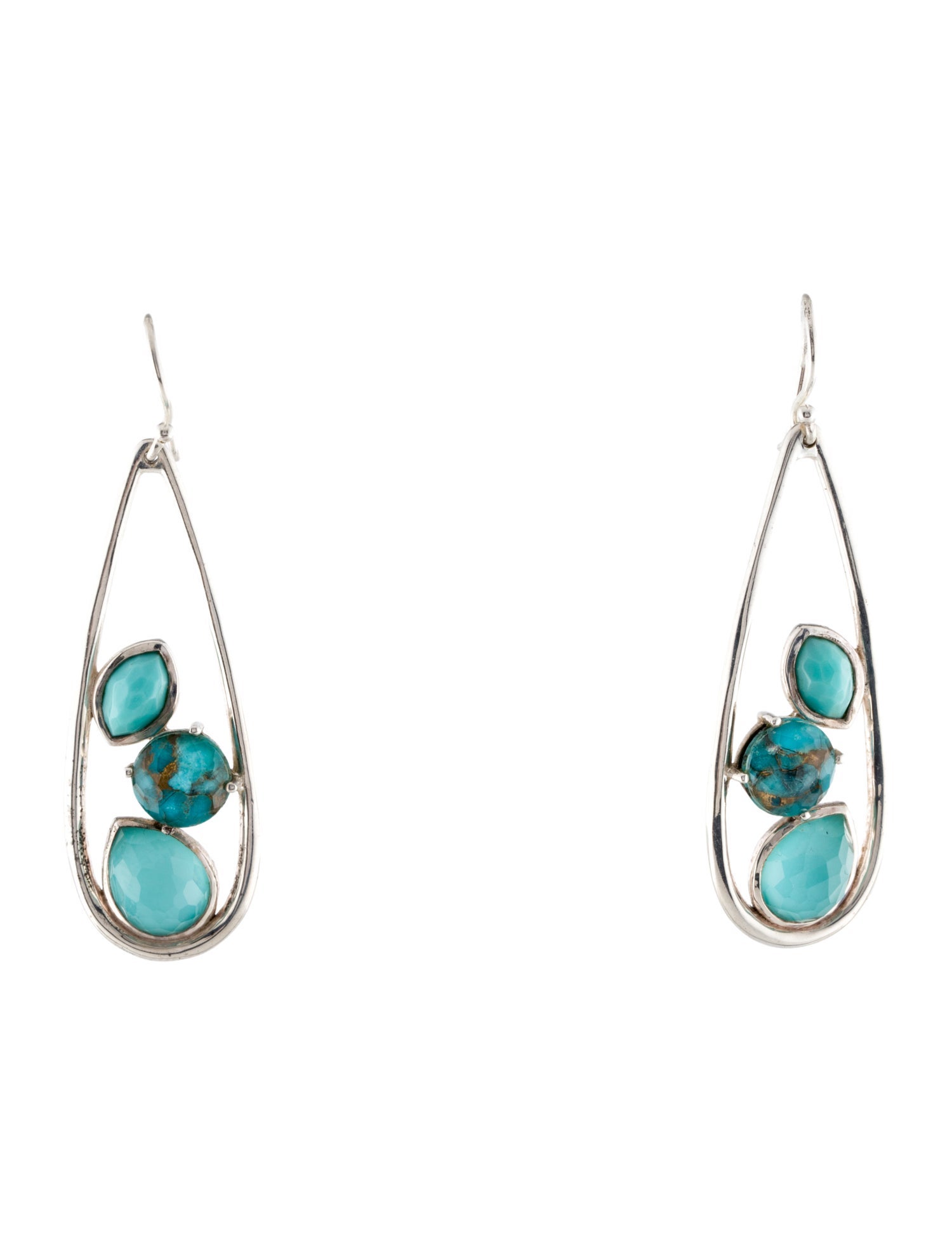 Ippolita Turquoise & Quartz Doublet Turqam Earrings