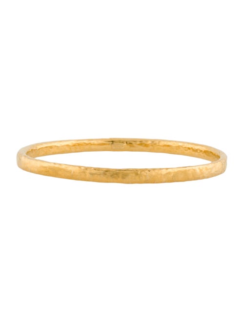 Ippolita 18K Hammered Flat Bangle Bracelet