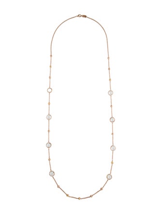Ippolita Quartz Rosé Paillette Lollipop Station Necklace