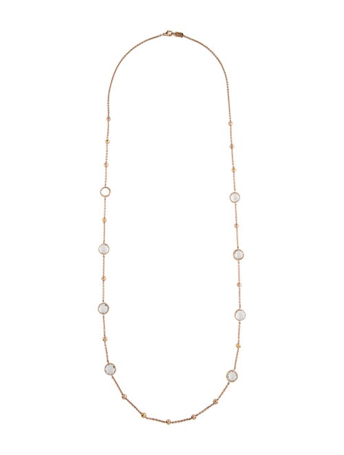 Ippolita Quartz Rosé Paillette Lollipop Station Necklace