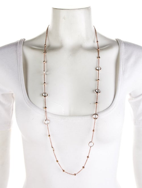 Ippolita Quartz Rosé Paillette Lollipop Station Necklace