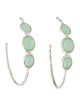 Ippolita Mother of Pearl & Quartz Hoop Earrings