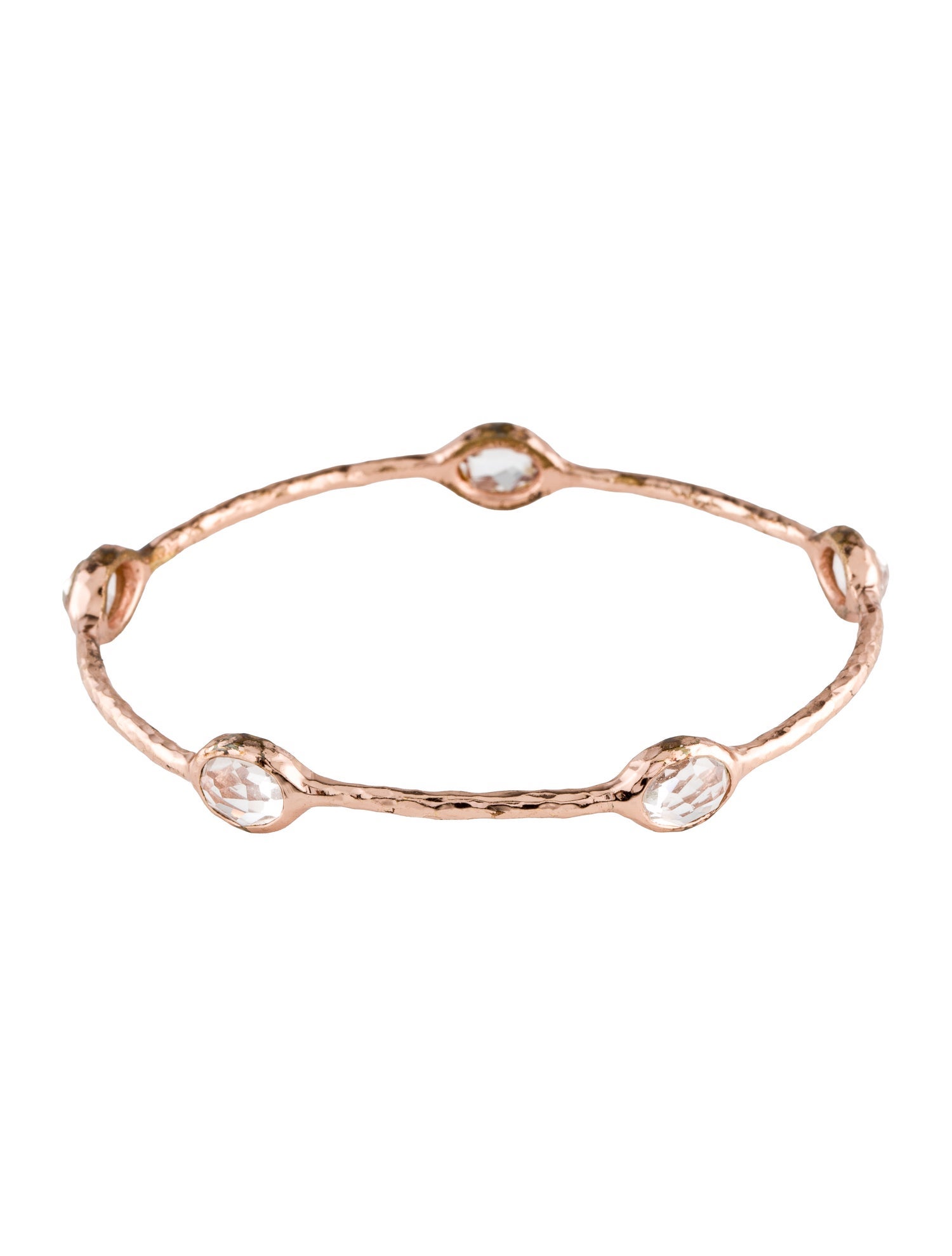 Ippolita Quartz Rose Station Bangle Bracelet