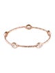 Ippolita Quartz Rose Station Bangle Bracelet