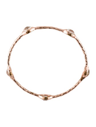 Ippolita Quartz Rose Station Bangle Bracelet