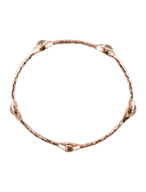 Ippolita Quartz Rose Station Bangle Bracelet