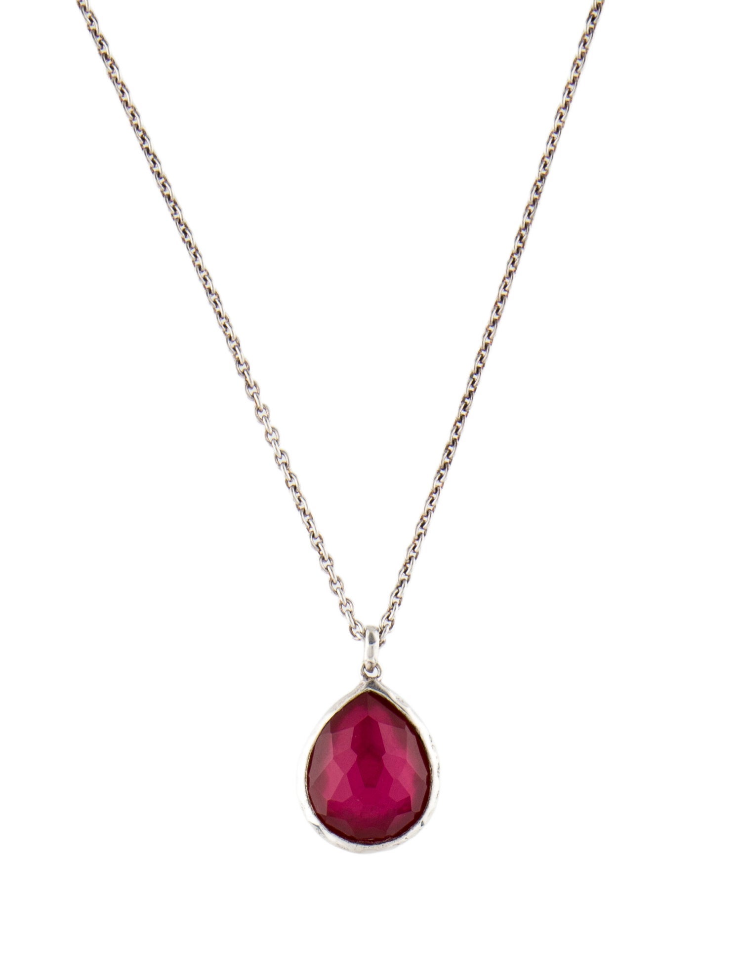 Ippolita Mother Of Pearl & Quartz Triplet Pendant Necklace
